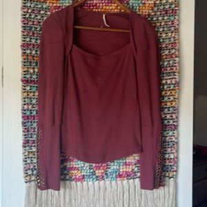 Adorable Free people thermal tshirt
